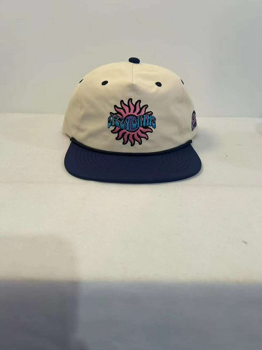 EMBROIDERED FLOWER ROPE HAT