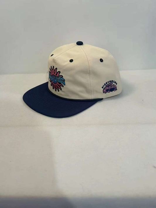 EMBROIDERED FLOWER ROPE HAT